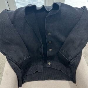 Free People Charcoal Knit Sweater